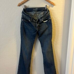 Wrangler Blue Flare Wide Leg Jeans